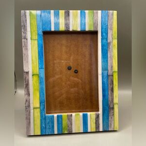 Two’s Company 5.75x3.75” Photo Frame Multicolor Tile India Handcrafted